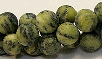 R37-12mm YELLOW GRASS JASPER BEADS