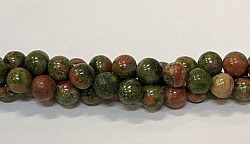 R42-06mm UNAKITE BEADS