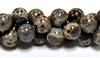 RB580-10mm STONE BEADS IN  GREY AUSTRALIAN JASPER