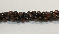 R61-04mm TIGER EYE-RED BEADS