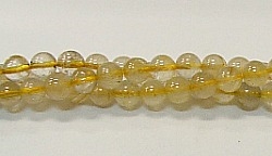 RB105-06mm GOLDEN CITRINE BEADS