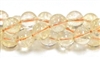 RB252-10mm STONE BEADS IN YELLOW CITRINE-A