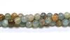 RB587-06mm STONE BEADS IN BLUE CALCITE