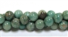 RB588-08mm STONE BEADS IN GREEN TURQUOISE AGATE