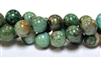 RB596-10mm STONE BEADS IN SOUTH AMERICAN TURQUOISE