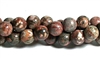 RB614-10mm STONE BEADS IN RED RHYOLITE