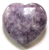 Y2-29mm 30mm STONE HEART  IN LEPIDOLITE