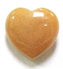 Y3-14 25mm STONE HEART IN YELLOW JADE