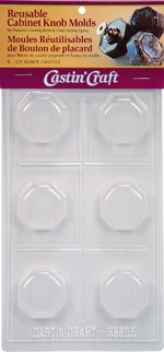 Octagon Knob Molds Reusable (Qty. 6 - 1/2 oz cavities)