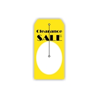 "Clearance Sale", 2.375 x 4.75 in., Slit Hang Tag, 500 per shrink pack