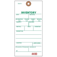 <!090>Inventory, 1-Ply w/Tear off numbered Stub, White TYVEK®, Box of 500, Plain, Sequence per factory
