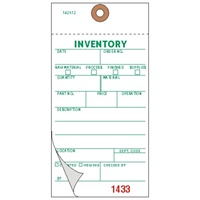 <!100>Inventory, 2-Ply Carbonless, White TYVEK®, Pack of 100, Plain, Sequence per factory