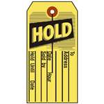 Hold, 4-3/4" x 2-3/8", Yellow, Box of 1000 (10/Case)