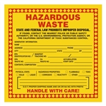 Hazardous Waste - California, 6" x 6", Paper, Pack of 100