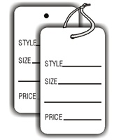 Lg. Coupon, "Style, Size, _, Prc", White