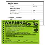 WARNING, You are Illegally Parked for One..., 8" x 5", Scrape to Remove, 50 per Pack