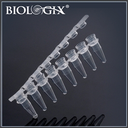 0.2ml 8-Strip PCR Tubes with Flat Caps  #60-0088