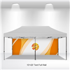 10x20 VENDOR TENT BACKWALL- FULL COLOR CUSTOM PRINTED