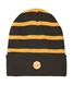 Striped Beanie with Solid Band