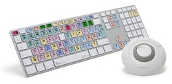 Logickeyboard Advanced Apple Ultra Thin Alu Keyboard for Final Cut Pro 3qtr