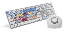 Logickeyboard Pro Apple Ultra Thin Alu Keyboard for Avid Media Composer, LKBU-MCOM-M89-US 3qtr