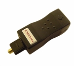 Calrad 35-443 Fiber-optic toslink male to 3.5mm female. Bi-directional signal path.