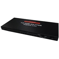 8-Way HDMI Splitter - 4Kx2K@60 (YUV4:4:4) 3D, Ultra HD 1x8 | 40-1063-HS-8 Calrad Electronics