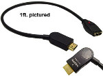 Calrad Electronics 55-644B-HS-10 10ft HDMI Male to Female Left to Right Swivel Cable
