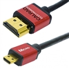 HDMI Micro Type D Male to HDMI Type A Male High Speed Cable, Ultra Slim, 1080p, 0.5 meter long | 55-647-S-0.5 Calrad Electronics