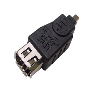 Calrad Electronics 72-124 6 Pin Female to 4 Pin Male Firewire Adapter