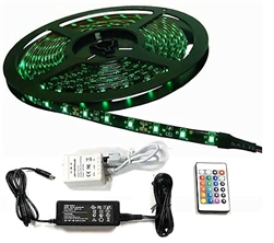 Calrad 92-301-RGB-R-KIT 300 3-Chip LED RGB 5-Meter Light Strip on reel <b>with Remote and Power Supply</b>