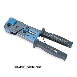 30-498 Ideal Industries<br>Telemaster Telephone Crimp Tool for RJ-11 (1, 2, 3 pair) & DECconnect MMJ (RJ-11, 3 pair)