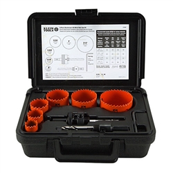 Klein Tools 31902 Hole Saw Kit 8-Piece Bi-Metal