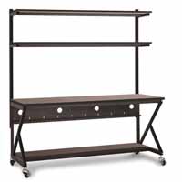 Kendall Howard 5000-3-104-72 72" Performance 100 Series LAN Station - African Mahogany