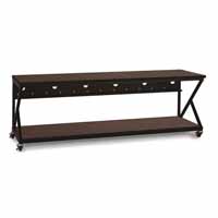 Kendall Howard 5000-3-304-96 96" Performance 300 Series LAN Station - African Mahogany