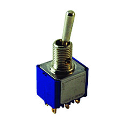 NTE 54-308 Toggle Switch - DPDT - 6A 125VAC - ON OFF ON - Epoxy Sealed Solder Terminals