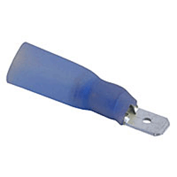 NTE 76-HIMD16C Male Disconnects 16-14AWG .250" Heat Shrink Insulated Waterproof 100/pkg