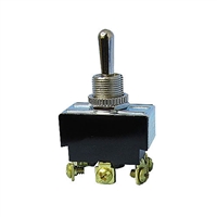 30-051 Philmore Toggle Switch, Heavy Duty Bat Handle, DPDT, ON-OFF-(ON)
