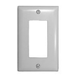 75-1000 Philmore Wall Plate Cover, 1 Gang Designer Style White