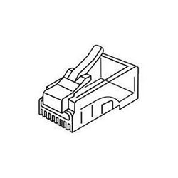 Platinum Tools 106148J RJ45 Standard Modular Plugs - Round-Stranded Cable 8P8C - 100/Jar