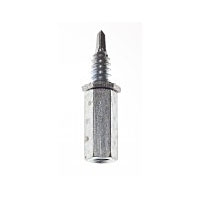 Platinum Tools JH951 Threaded Rod - 1/4-20 Male Coupler with 3/4" Self Drill Screw - 16-22 Gauge, Sheet Metal Applications