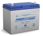 Powersonic PS-12550U SLA Battery 12v 55ah Rechargeable Sealed Lead Acid