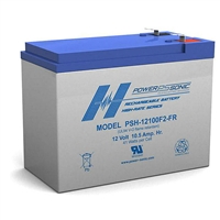 PSH-12100F2-FR Powersonic SLA Battery 12v 10.5ah VRLA Flame Retardant High Rate Sealed Lead Acid