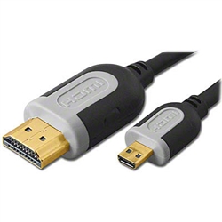 HDMI to HDMI Micro D Type Cable by Pan Pacific