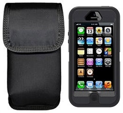 Ripoffs CO-286i Holster for Apple iPhone 5 w/OtterBox Defender or Large Rubbery Case - Clip-On Version