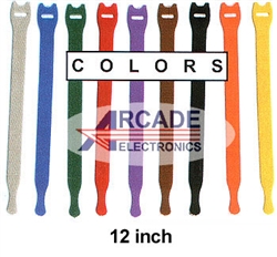 Y-12-010-Color Rip-Tie Lite Ties Straps Hook and Loop
