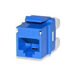 Signamax KJ458MT-C5E-BU CAT5e Keystone Jack Connector Blue MT Series High-Density T568A/B