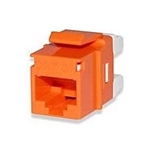 Signamax KJ458MT-C5E-OR CAT5e Keystone Jack Connector Orange MT-Series High-Density T568A/B