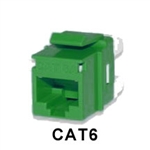 Signamax KJ458MT-C6C-GN CAT6 Keystone Jack Connector MT-Series Green