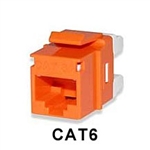 Signamax KJ458MT-C6C-OR CAT6 Keystone Jack Connector MT-Series Orange
